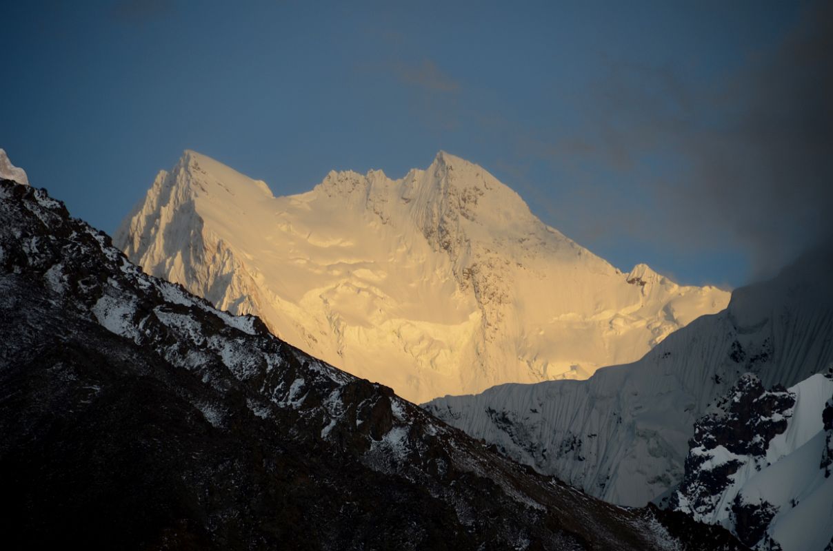 11 Skyang Kangri III Close Up Late Afternoon From K2 North Face Intermediate Base Camp